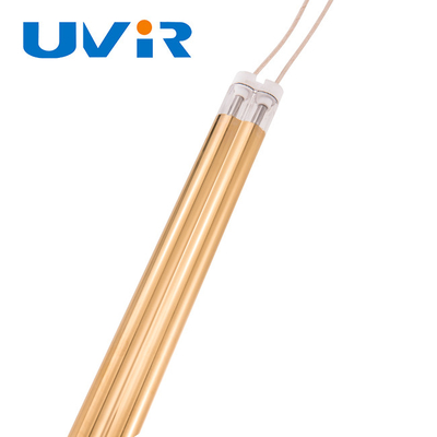 Lớp phủ vàng Đèn Ir để sưởi ấm 2500W 415V ống đôi sóng trung bình